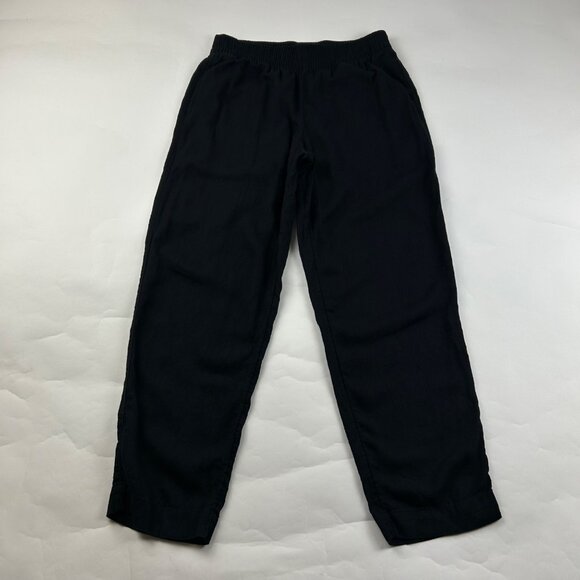 Old Navy Black Linen Blend High Rise Straight Leg Pant S - Picture 1 of 7